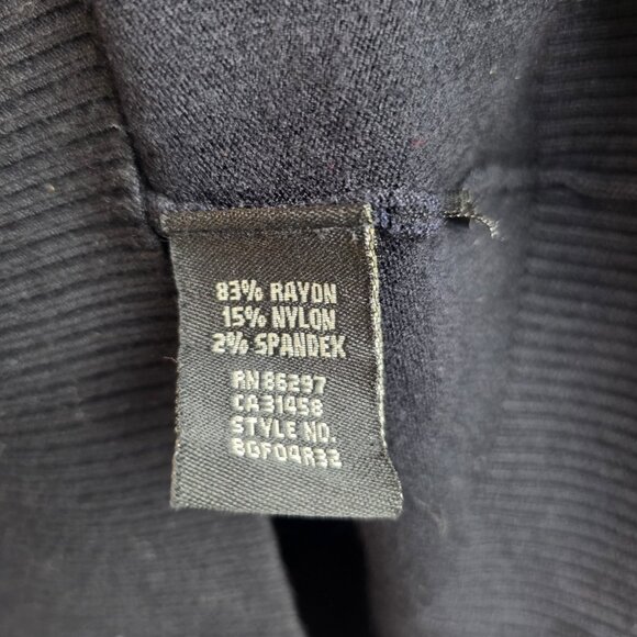 BCBGMAXAZRIA Womens Sweater Size Small Black Faux Fur Collar Long Sleeve Top - Picture 13 of 14